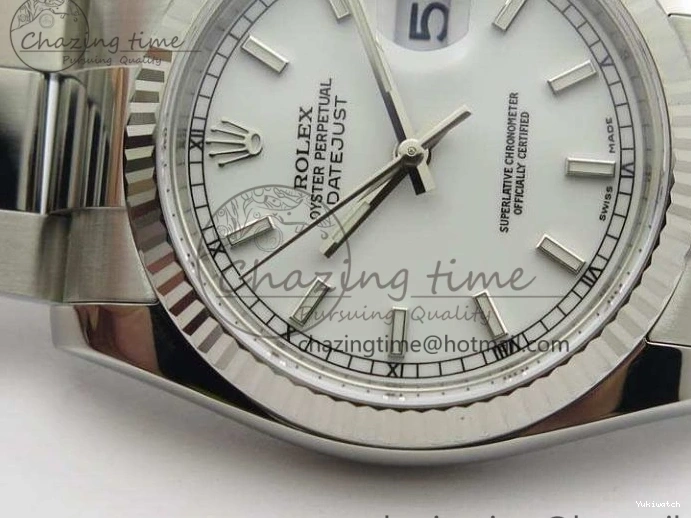 116234 Oyster 36mm Edition 1:1 On SA3135 Stick Markers Bracelet Dial DateJust 904L Best SS SS ARF White 1222
